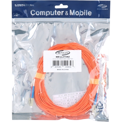 강원전자 넷메이트 광점퍼코드 LC-LC-2C-멀티모드 15m NM-LL215MZ
