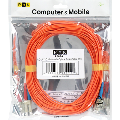 강원전자 PnK P366A 광점퍼코드 LC-LC-2C-멀티모드 10m
