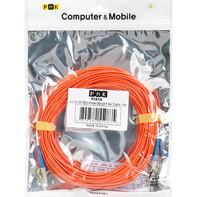 강원전자 PnK 광점퍼코드 LC-LC-2C-멀티모드 15m P357A