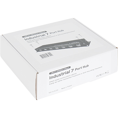 강원전자 넷메이트 산업용 USB2.0 7포트 허브 NM-HUB288