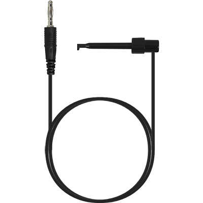 강원전자 넷메이트 바나나 플러그 - IC 후크 클립 케이블 1m (블랙) NMC-BH10B