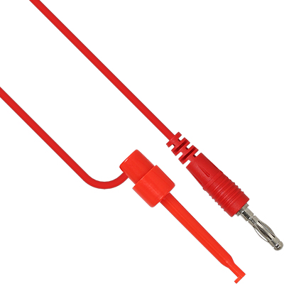 강원전자 넷메이트 바나나 플러그 - IC 후크 클립 케이블 1m (레드) NMC-BH10R