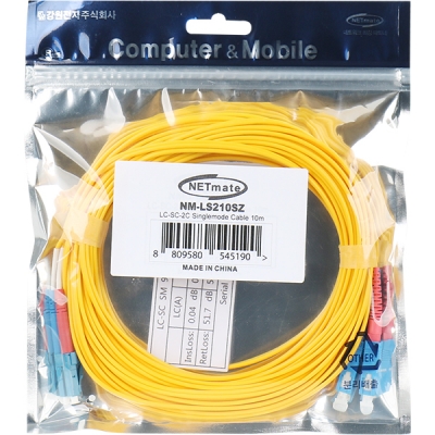 강원전자 넷메이트 광점퍼코드 LC-SC-2C-싱글모드 10m NM-LS210SZ