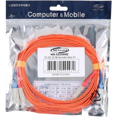 강원전자 넷메이트 광점퍼코드 SC-SC-2C-멀티모드 5m NM-SS205MZ