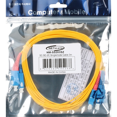 강원전자 넷메이트 광점퍼코드 SC-SC-2C-싱글모드 3m NM-SS203SZ