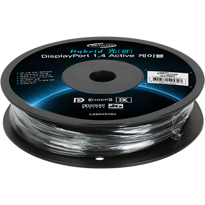 강원전자 넷메이트 8K 60Hz Hybrid 광 DisplayPort 1.4 Active 케이블(무전원) 50m NM-FD50