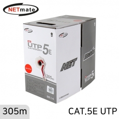 강원전자 넷메이트 CAT.5E UTP 케이블 305m (단선/레드) NMC-UTP04T