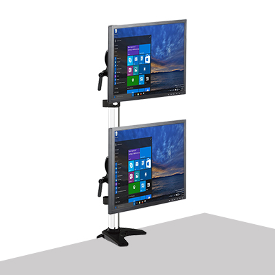 강원전자 넷메이트 1단 관절형 듀얼 모니터 거치대(기계식/10kg) NM-DM05