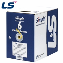 LS전선 CAT.6 UTP 케이블 300m (단선/옐로우) LS CAT.6 UTP 300m(Yellow)