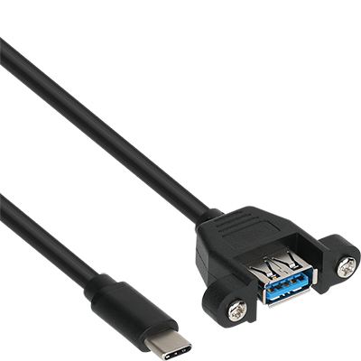 강원전자 넷메이트 USB3.1 Gen1(3.0) CM-AF 판넬형 케이블 0.2m NMB-CUF302