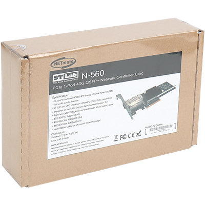 강원전자 넷메이트 N-560 PCI Express 싱글 40GbE QSFP+ 랜카드(Intel XL710 칩셋)(모듈 미포함) N-560