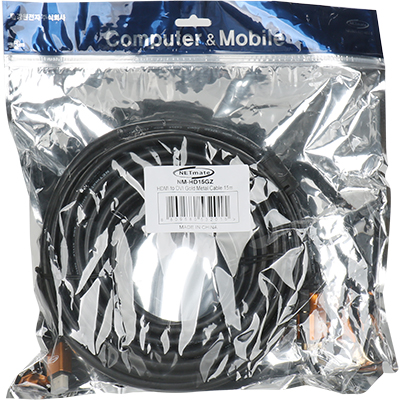 강원전자 넷메이트 HDMI to DVI Gold Metal 케이블 15m NM-HD15GZ
