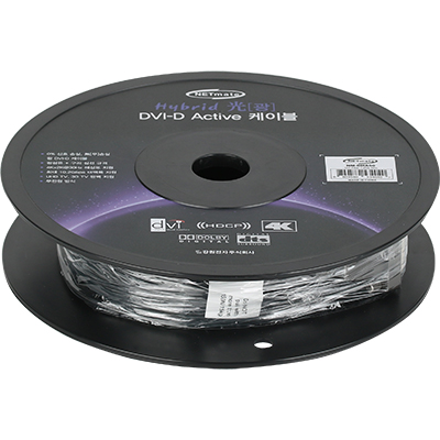 강원전자 넷메이트 Hybrid 광 DVI-D Active 케이블(무전원) 50m NM-DHA50