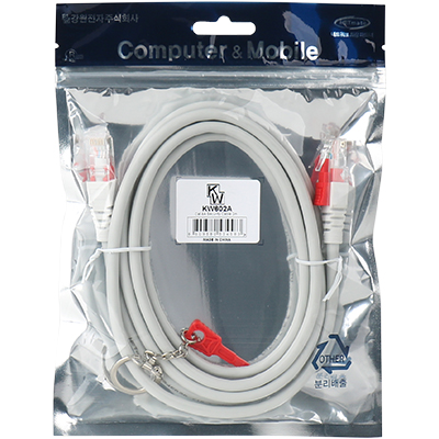 강원전자 KW CAT.6A STP 기가비트 보안 랜 케이블 2m KW602A