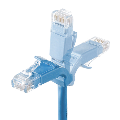 강원전자 산와서플라이 CAT.5E UTP 다이렉트 케이블 0.3m(플렉시블 커넥터) KB-T5YL-003LB