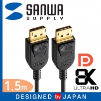 강원전자 산와서플라이 8K 60Hz DisplayPort 1.4 케이블 1.5m KC-DP1415