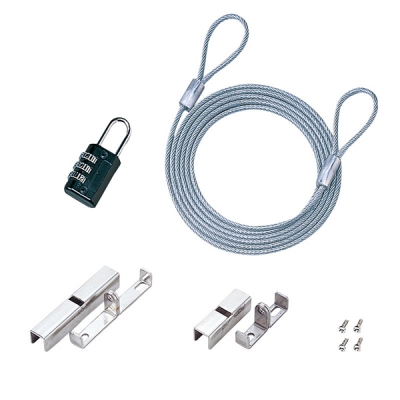강원전자 산와서플라이 컴퓨터 도난방지 와이어 잠금장치(다이얼 타입/mm3.5mm/1.5m) SL-15