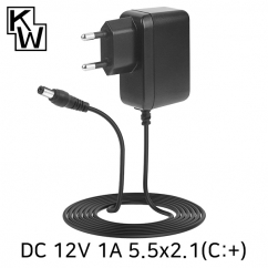 강원전자 KW 12V 1A SMPS 아답터(5.5x2.1mm/C:+) KW-A1210A(SK21G-1200100K)