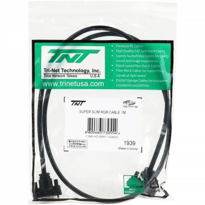 강원전자 TNT 슈퍼슬림 RGB 모니터 케이블 1m NM-TNT134