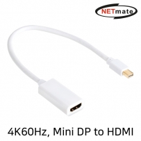강원전자 넷메이트 Mini DisplayPort 1.4 to HDMI 2.0 컨버터(무전원) NM-TMH03