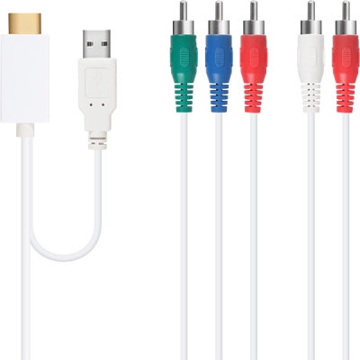 강원전자 넷메이트 HDMI to 컴포넌트(YPbPr) 컨버터(케이블 타입/유·무전원) NMC-YH02