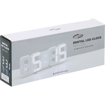 강원전자 넷메이트 심플 LED 스몰 클락 NM-LC02