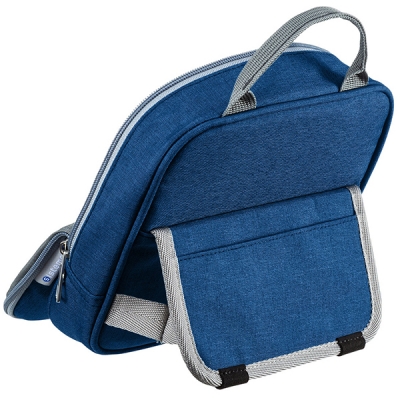 강원전자 산와서플라이 스탠드 파우치·미니가방(S/블루) IN-TWAC1BL