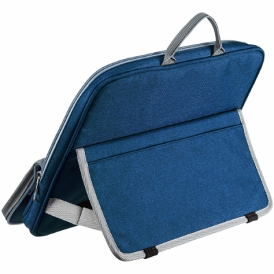 강원전자 산와서플라이 스탠드 파우치·미니가방(L/블루) IN-TWAC3BL