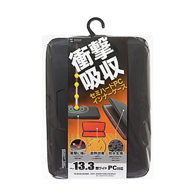 강원전자 산와서플라이 세미하드 노트북 케이스 IN-EVA1301BK