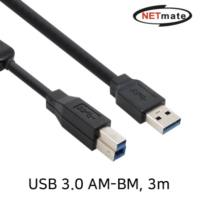 강원전자 넷메이트 USB3.0 AM-BM 리피터 3m CBL-D302-3M