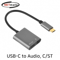 강원전자 넷메이트 USB-C to Audio(3.5mm) + PD 컨버터(이어폰 듀얼젠더) NM-TCS02