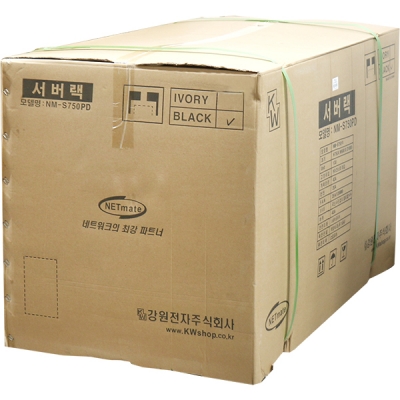강원전자 넷메이트 타공문 서버랙(블랙) NM-S750PD(BLACK)