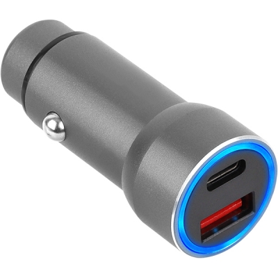 강원전자 넷메이트 USB PD+QC3.0 고속 충전 시거잭 (실버) NM-CJ04