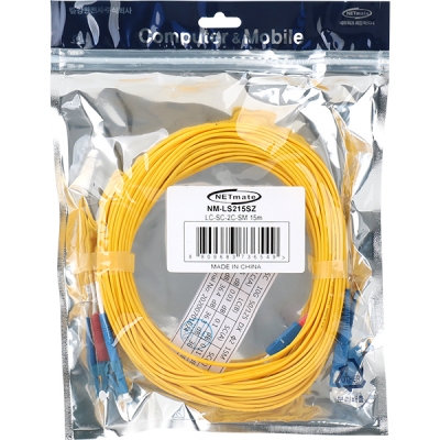 강원전자 넷메이트 광점퍼코드 LC-SC-2C-싱글모드 15m NM-LS215SZ