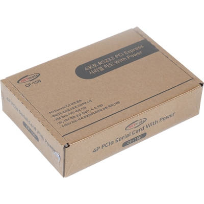 강원전자 넷메이트 4포트 PCI Express 시리얼카드 with Power(슬림PC겸용) CP-150