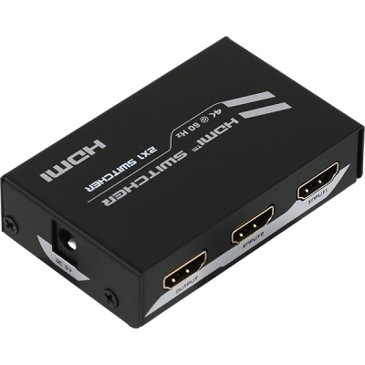 강원전자 넷메이트 4K 60Hz HDMI 2.0 2:1 선택기(리모컨) NM-PTS02