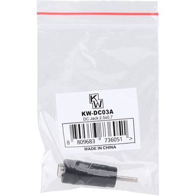 강원전자 KW 5.5x2.1 to 2.5x0.7mm 아답터 변환 잭 KW-DC03A