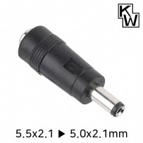 강원전자 KW 5.5x2.1 to 5.0x2.1mm 아답터 변환 잭 KW-DC11A