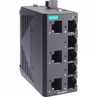 MOXA 산업용 8포트 스위칭 허브(메탈 하우징) EDS-2008-EL