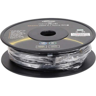 강원전자 넷메이트 HDMI2.1 Hybrid AOC 케이블 30m (골드) NM-HAP30G
