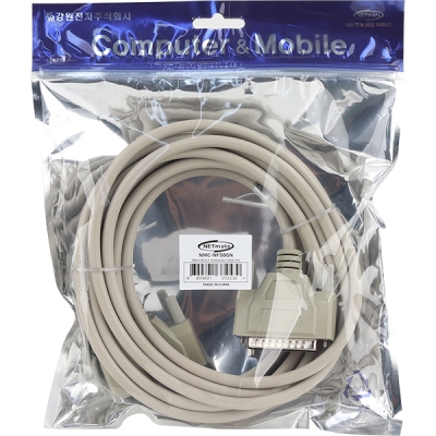강원전자 넷메이트 25핀 M/F 연장 케이블 5m NMC-NF50GN