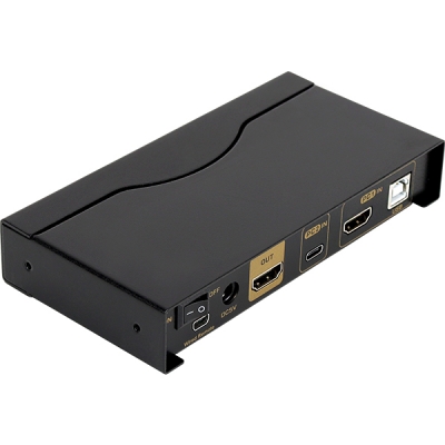 강원전자 넷메이트 4K 60Hz HDMI 2.0 KVM 2:1 스위치(USB-C) NM-CKD01