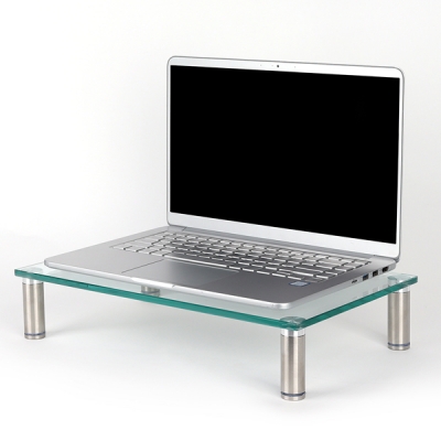 강원전자 넷메이트 다용도 강화유리 받침대(클리어/소) NM-GCD01N