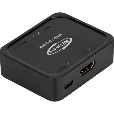 강원전자 넷메이트 4K 60Hz HDMI 2.0 1:2 분배기 NM-CTP02