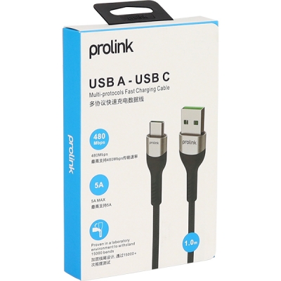 프로링크 USB AM-CM 고속충전 케이블 1m PF496-0100