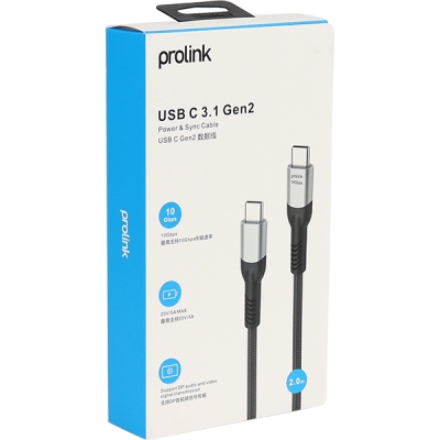 프로링크 USB3.1 Gen2 CM-CM 케이블 2m PF487A-0200