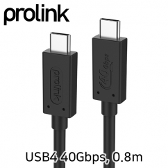 프로링크 USB4 40Gbps 케이블 0.8m (USB-IF 인증) PF587A