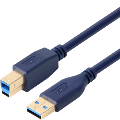강원전자 넷메이트 USB3.0 AM-BM 케이블 0.5m (블루) NM-UB305DB