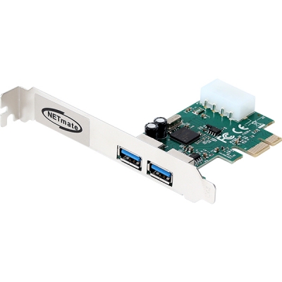 강원전자 넷메이트 USB3.0 2포트 PCI Express 카드(슬림PC겸용) NM-SWU30