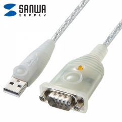 강원전자 산와서플라이 USB to RS232 시리얼 컨버터(Prolific/0.3m) USB-CVRS9HN